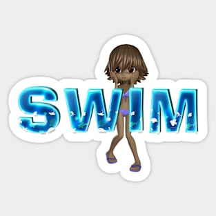 Swim Sticker